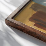 Study for Painting in a Circus Setting 1936 Cyprian Majernik close up dark wood mockup