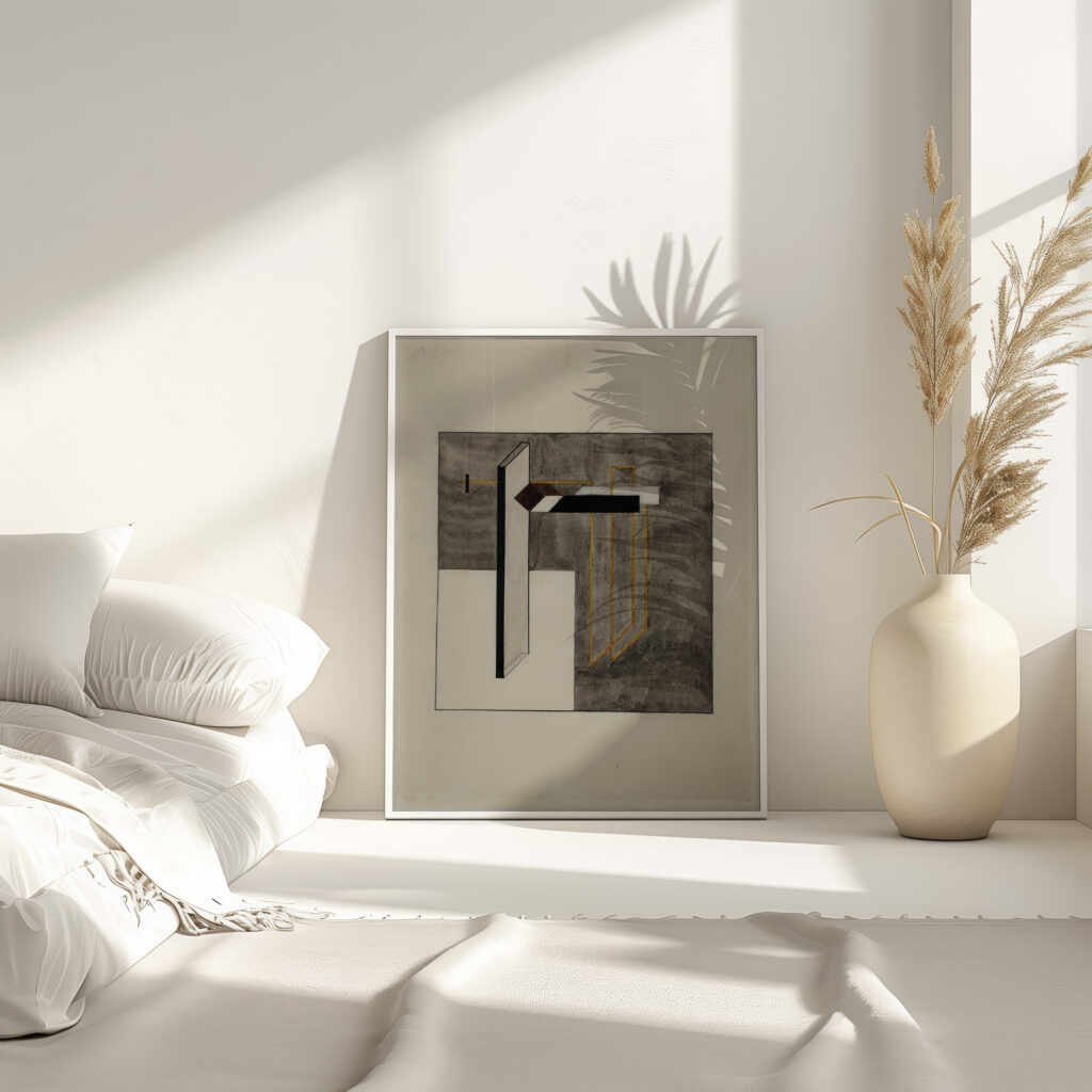 Study for Proun 4B 1920 El Lissitzky 4 mockup