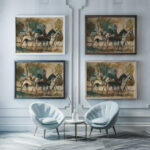 Study for Riders 1940 1949 Cyprian Majernik framed posters mockup