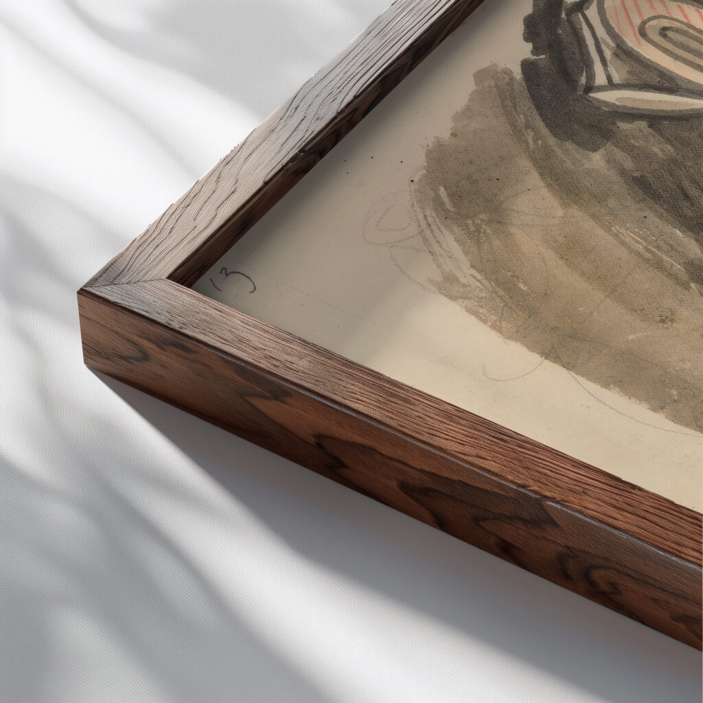 Study for a Sculptural Column 1910 1915 Henri Gaudier Brzeska close up dark wood mockup