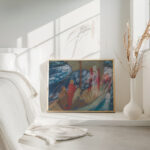 Study for ‘Solomons Ship in The Quest of the Holy Grail mural series at Boston Public Library Edwin Austin Abbey 4 mockup