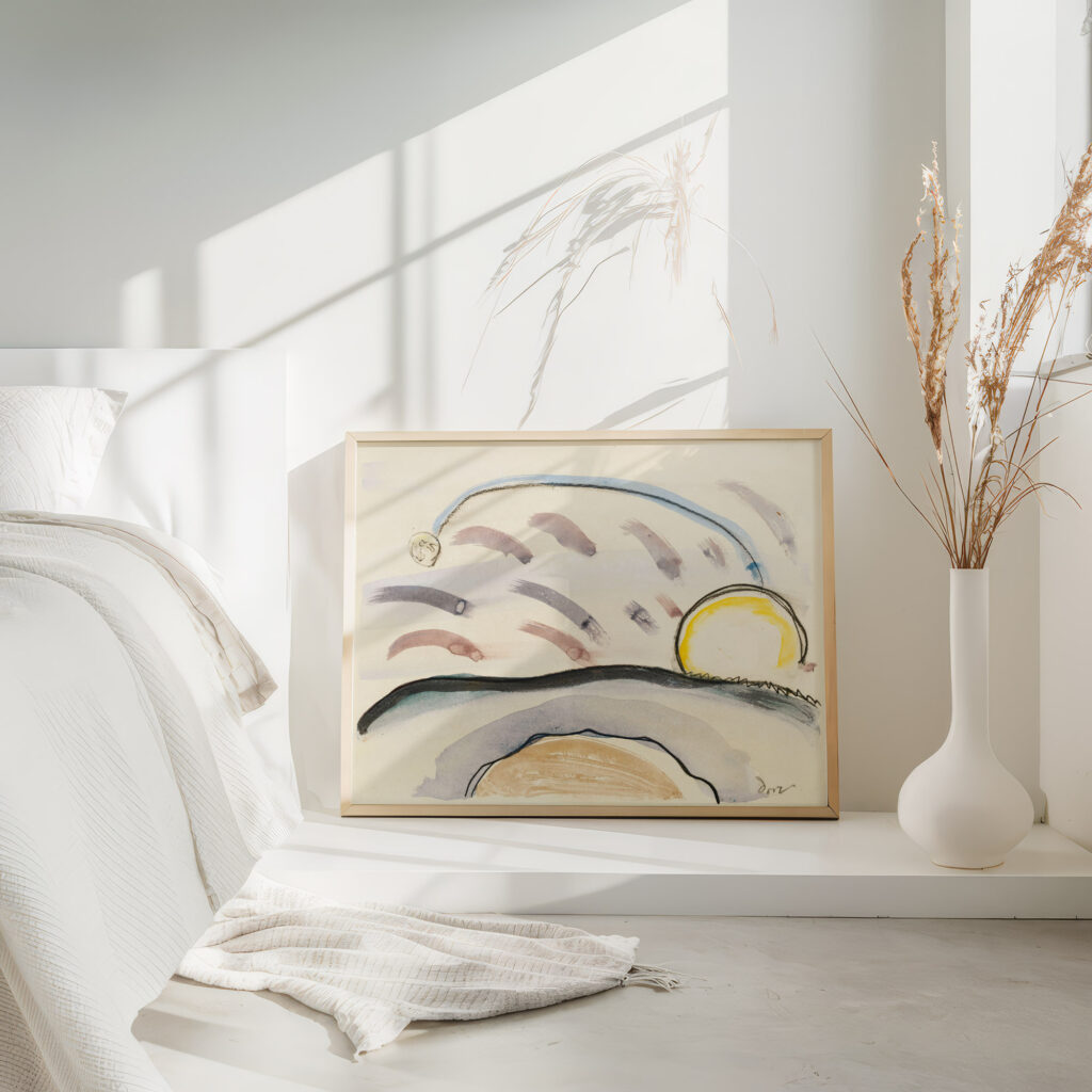 Study for ‘Sun and Moon Arthur Dove 4 mockup