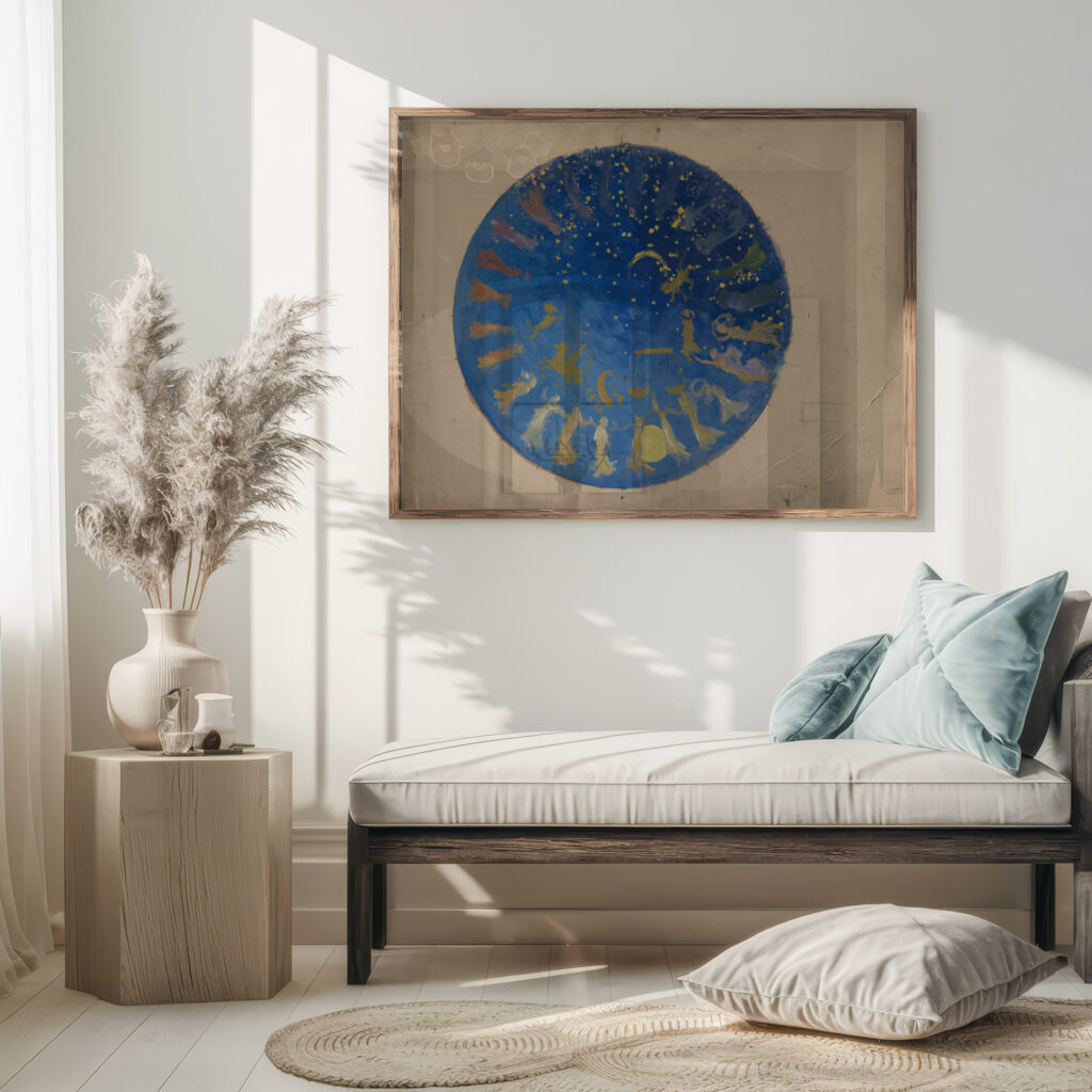 Study for ‘The Hours ceiling mural House Chamber Pennsylvania State Capitol at Harrisburg Edwin Austin Abbey 5 mockup