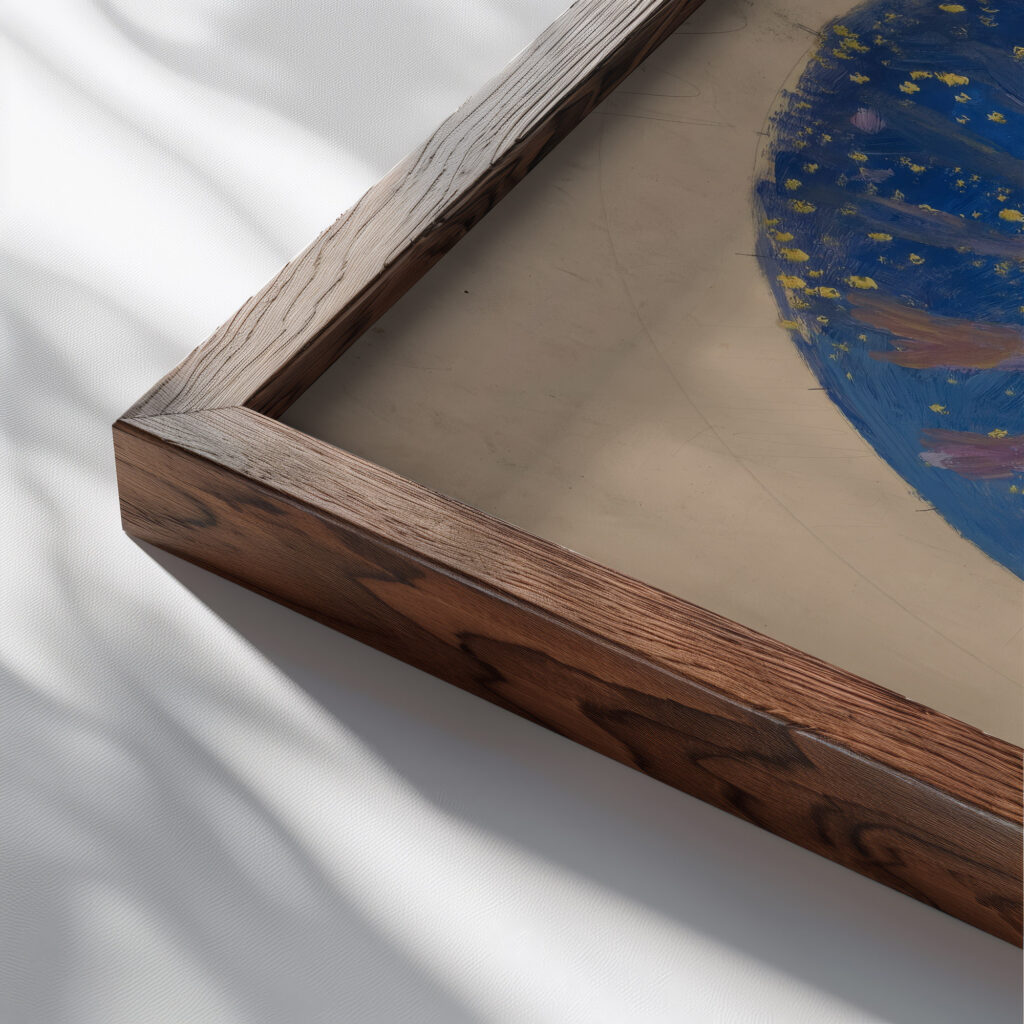 Study for ‘The Hours ceiling mural House Chamber Pennsylvania State Capitol at Harrisburg Edwin Austin Abbey close up dark wood mockup