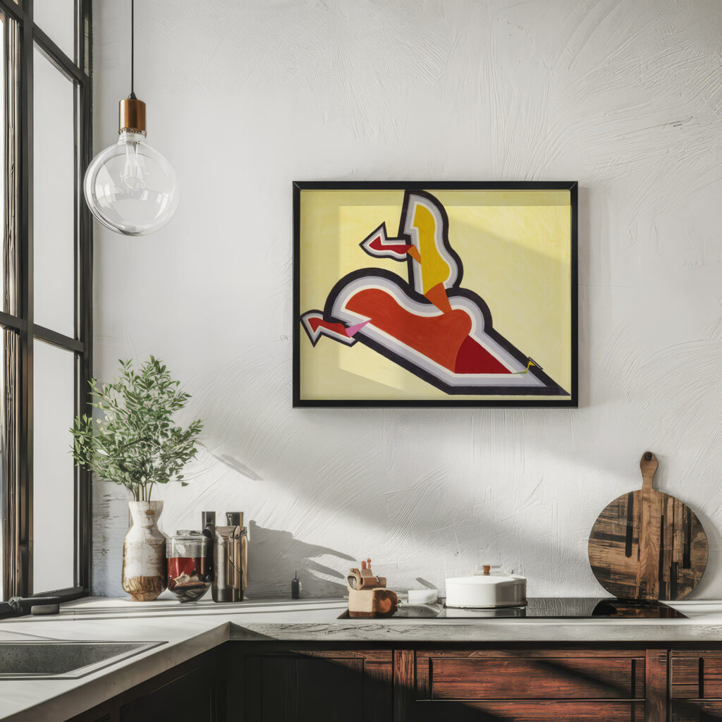 Study in Rhythm Red and Gold ca. 1934 Joseph Schillinger 6 mockup