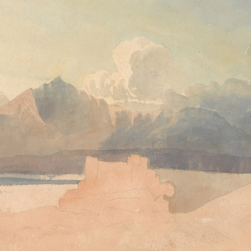 Study near Harlech Castle Cornelius Varley 8 mockup