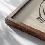 Study of a Female Figure 1910 1915 Henri Gaudier Brzeska close up dark wood mockup