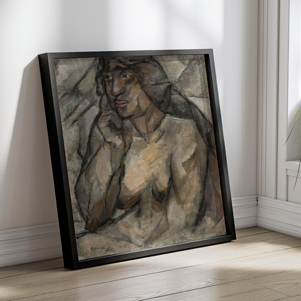 Study of a nude Female half nude 1912 Tadeusz Makowski 4 mockup