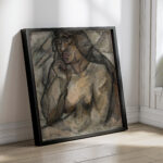 Study of a nude Female half nude 1912 Tadeusz Makowski 4 mockup