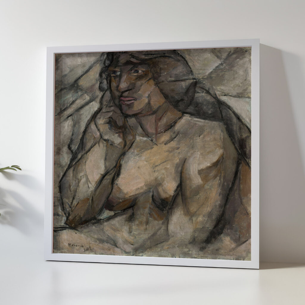 Study of a nude Female half nude 1912 Tadeusz Makowski 5 mockup