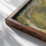 Study of clouds 1906 Konrad Krzyzanowski close up dark wood mockup