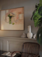 Study of exterior of a red brick house Edwin Austin Abbey video mockup