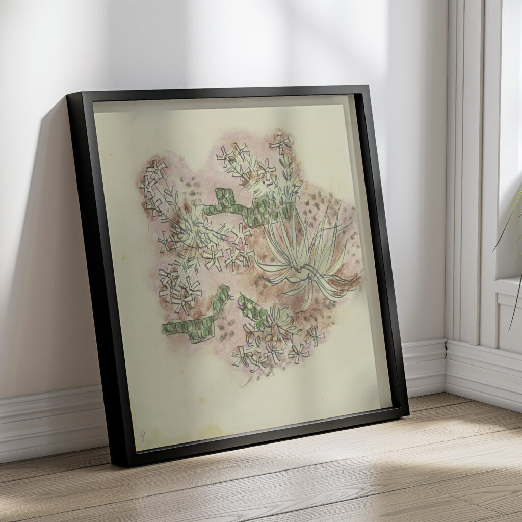 Study of plants 3 August Babberger 4 mockup