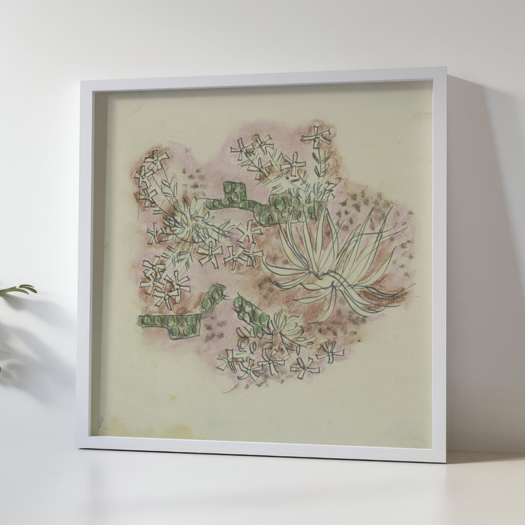 Study of plants 3 August Babberger 5 mockup