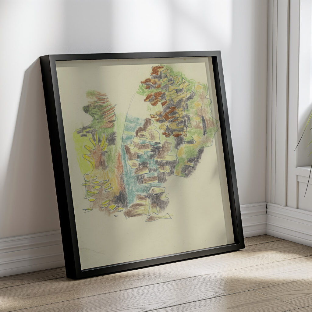 Study of plants 4 August Babberger 4 mockup