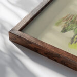 Study of plants 4 August Babberger close up dark wood mockup