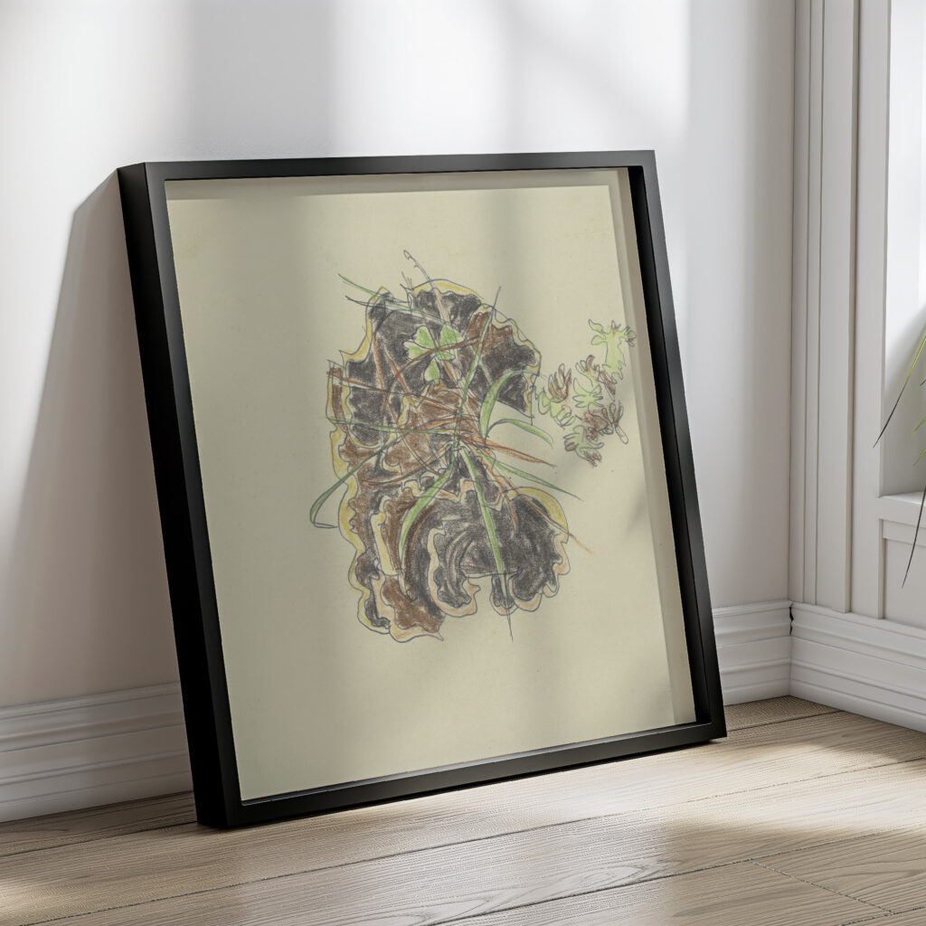 Study of plants August Babberger 4 mockup