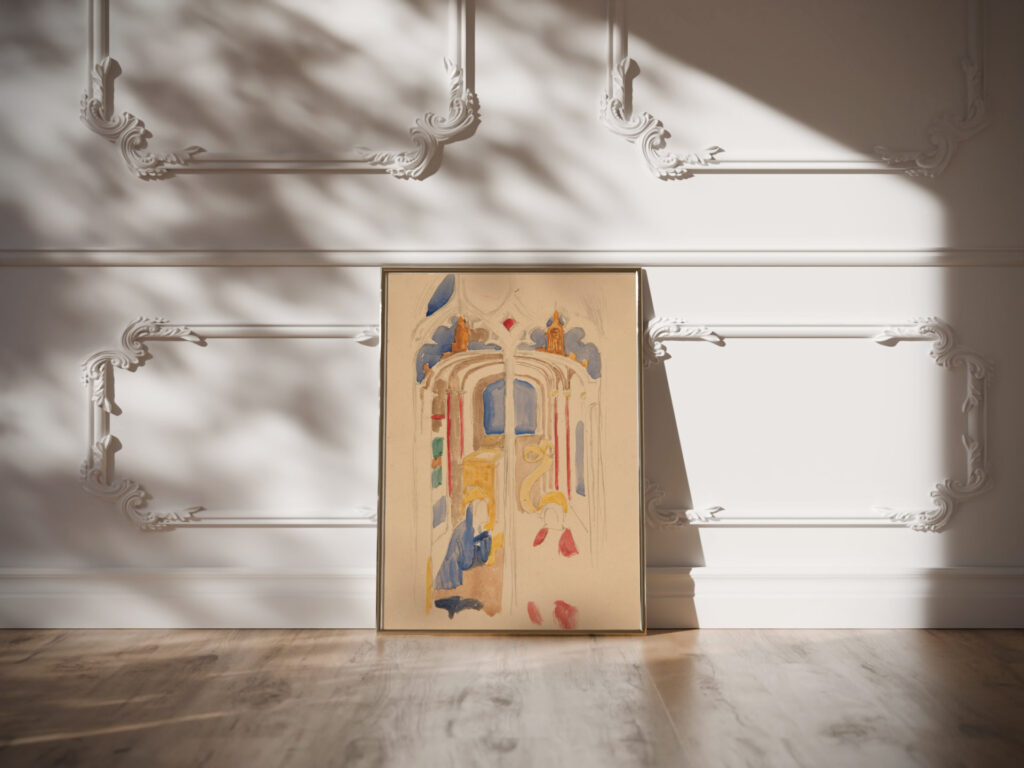 Study of the Annunciation Edwin Austin Abbey video mockup