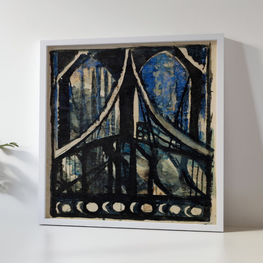 Study of the Brooklyn Bridge 1922 Joseph Stella 5 mockup