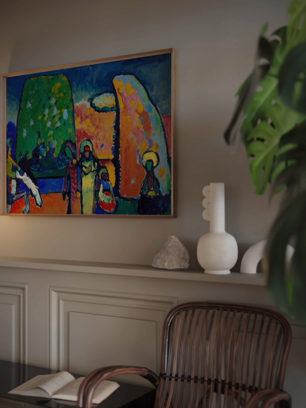 Study on Improvisation No. 2 Funeral March 1909 Wassily Kandinsky video mockup