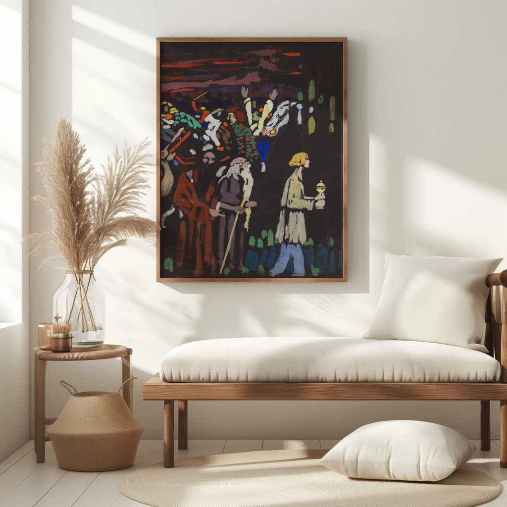 Study on ‘Panic 1907 Wassily Kandinsky 5 mockup