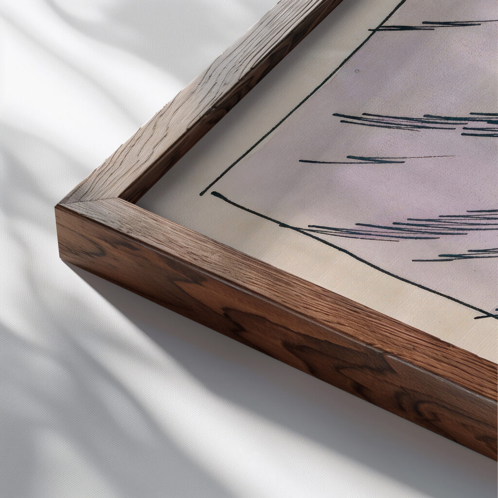 Sturm around 1921 Karl Wiener close up dark wood mockup