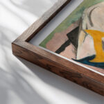 Sturzender Torso Christian Hess close up dark wood mockup