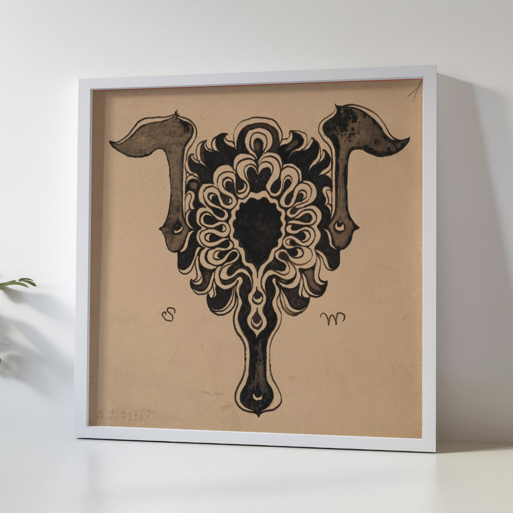 Stylised Flower Basket – Embellishment to ‘Zycie Weekly from 1887 and 1889 1897 Stanislaw Wyspianski 5 mockup