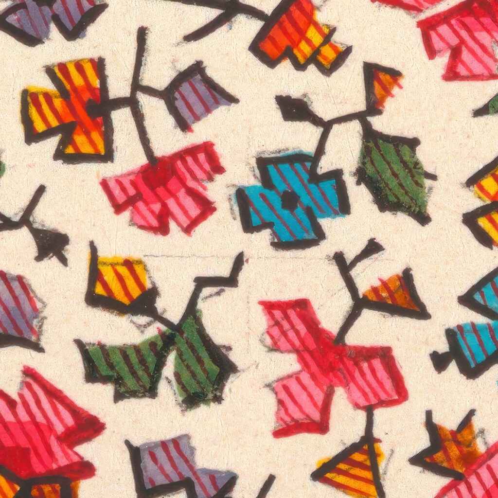 Stylized floral design for printed textile 1800–1818 Unknown 8 mockup