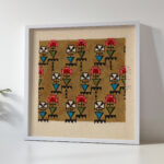 Stylized geometric floral design for printed textile 1800–1818 Unknown 5 mockup