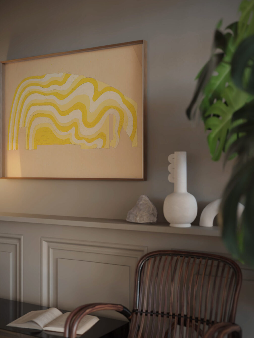 Suggested treatments of Auditorium for Theatre and Concert Hall New York Worlds Fair 1938 Winold Reiss video mockup