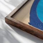 Suggested treatments of Auditorium for Theatre and Concert Hall New York Worlds Fair 1939. Sketch for Scheme A 1938 Winold Reiss close up dark wood mockup