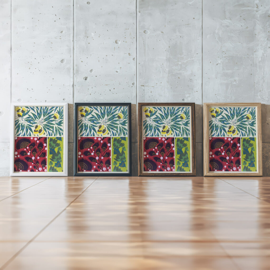 Suggestions pour etoffes et tapis Pl.04 1923 Emile Allain Seguy framed posters mockup