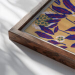 Suggestions pour etoffes et tapis Pl.05 1923 Emile Allain Seguy close up dark wood mockup