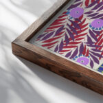 Suggestions pour etoffes et tapis Pl.06 1923 Emile Allain Seguy close up dark wood mockup