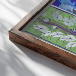 Suggestions pour etoffes et tapis Pl.08 1923 Emile Allain Seguy close up dark wood mockup