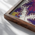 Suggestions pour etoffes et tapis Pl.11 1923 Emile Allain Seguy close up dark wood mockup