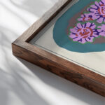 Suggestions pour etoffes et tapis Pl.13 1923 Emile Allain Seguy close up dark wood mockup