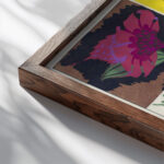 Suggestions pour etoffes et tapis Pl.14 1923 Emile Allain Seguy close up dark wood mockup