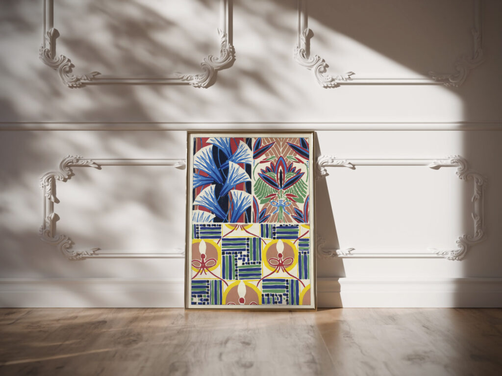 Suggestions pour etoffes et tapis Pl.16 1923 Emile Allain Seguy video mockup