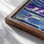 Suggestions pour etoffes et tapis Pl.20 1923 Emile Allain Seguy close up dark wood mockup