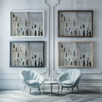 Sulle Strade Di Parigi On The Streets Of Paris Giuseppe De Nittis framed posters mockup