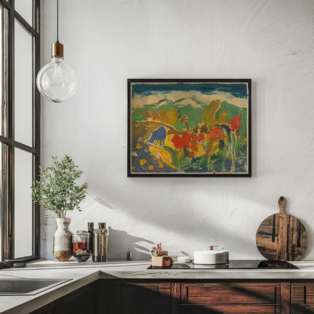 Summer afternoon in the mountains 1930 Zolo Palugyay 6 mockup