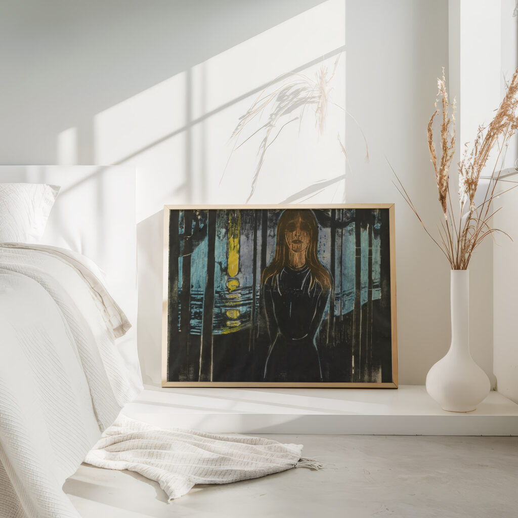 Summernight. The Voice 1896 Edvard Munch 4 mockup