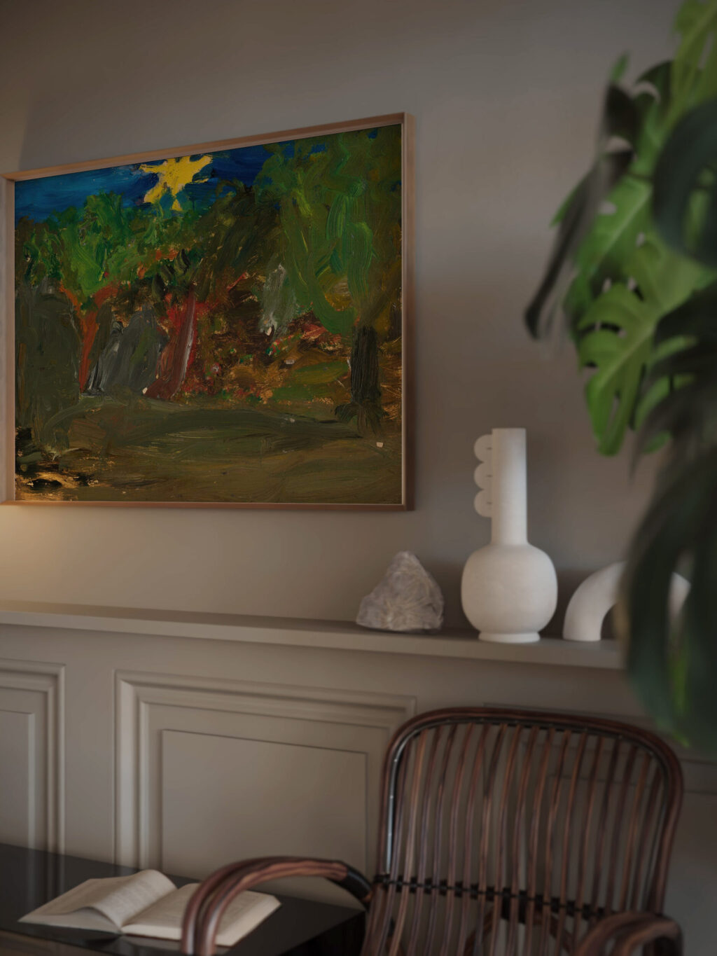 Sun over a garden 1908 Tadeusz Makowski video mockup