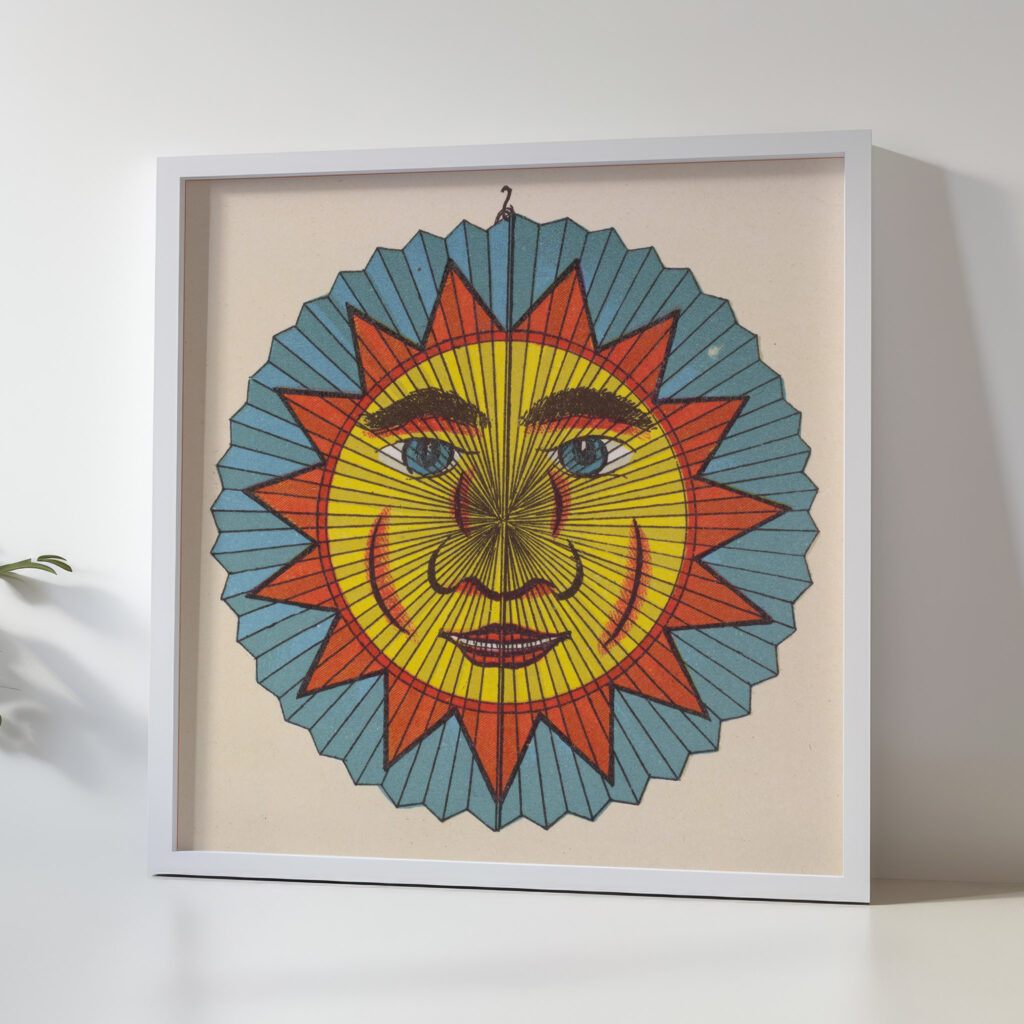 Sun with spiked aureole lantern design ca 1880 Unknown 5 mockup