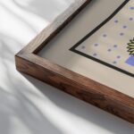 Sunflowers close up dark wood mockup