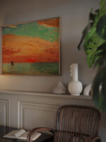 Sunrise over the Eastern Sea 1932 Fujishima Takeji video mockup