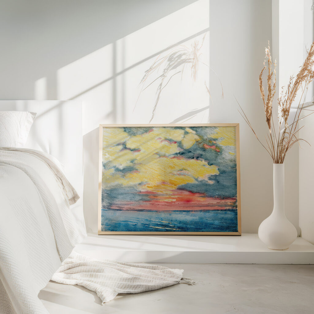 Sunset Acapulco circa 1912 Joseph Pennell 4 mockup