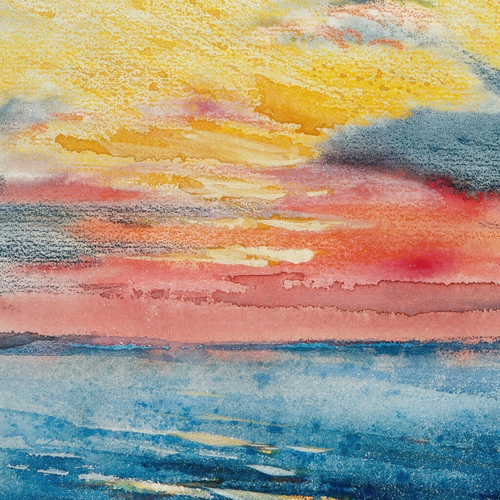 Sunset Acapulco circa 1912 Joseph Pennell 8 mockup